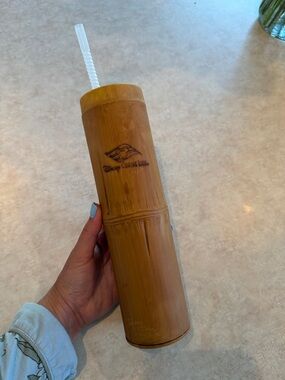 Disney Cruise Line Castaway Cay Bamboo Drink Container with Straw